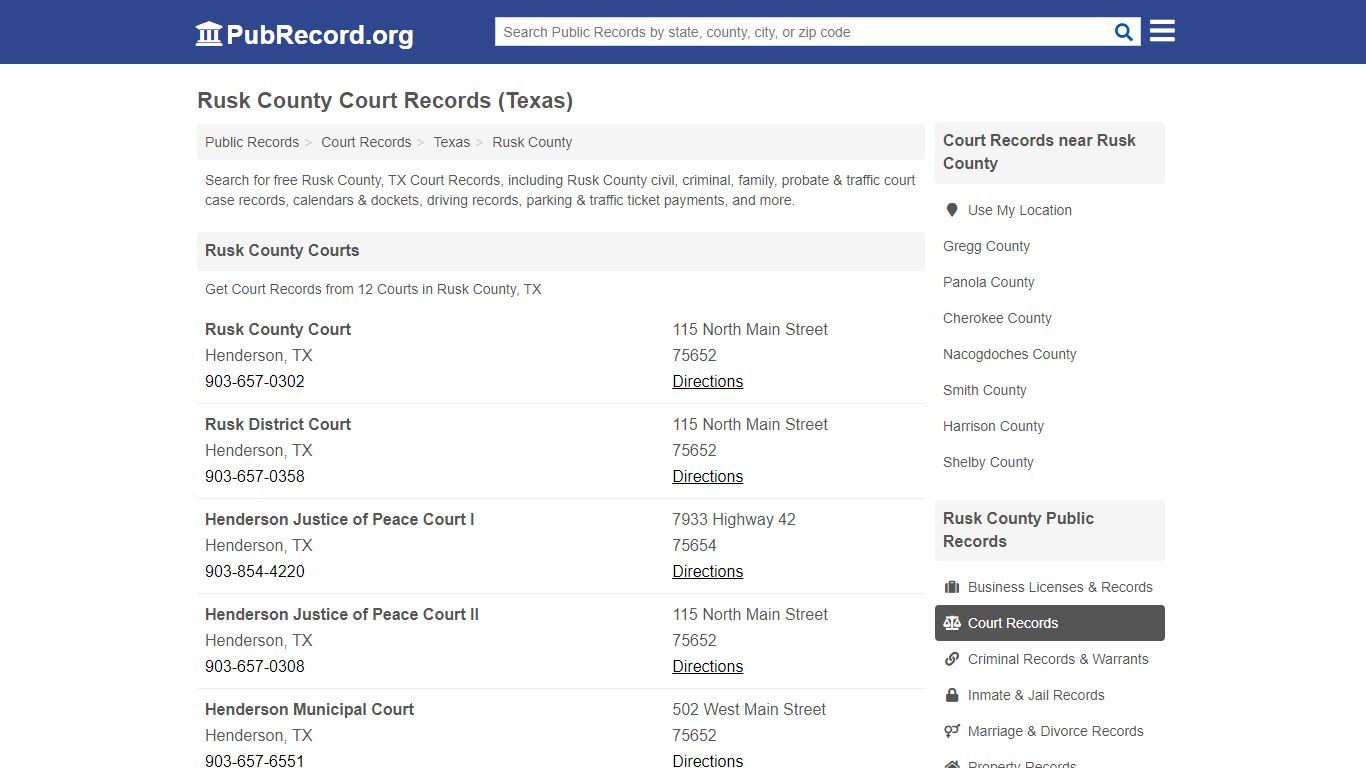 Free Rusk County Court Records (Texas Court Records)